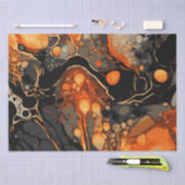 ハロウィーン大理石の水のカラー旋回8 薄葉紙 (クラフト)