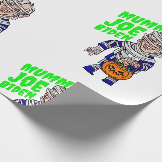 ハロウィーン大統領のジョーバイデン氏・ミマー ラッピングペーパー (角)