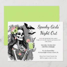 ハロウィーン女子会 | 不気味なカクテルパーティー 招待状