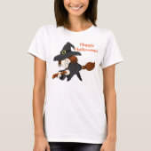 ハロウィーン女性基本Tシャツ/ウィッチ Tシャツ (正面)