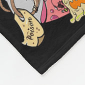 ハロウィーン女性男性キッズハロウィンブラックキャットパンプン フリースブランケット (角)