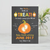 ハロウィーン妊娠の発表トリックまたは治療 案内状 (スタンド正面)