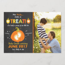 ハロウィーン妊娠の発表トリックまたは治療