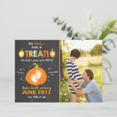 ハロウィーン妊娠の発表トリックまたは治療 案内状 (スタンド正面)