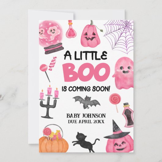 ハロウィーン妊娠の発表 シーズンカード (正面)