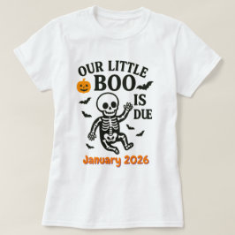 ハロウィーン妊娠ベビー発表ブーが期限 Tシャツ