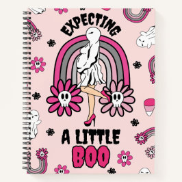 ハロウィーン妊娠幽霊とレインボーピンク ノートブック