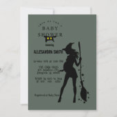 ハロウィーン妊娠男女兼用魔女 招待状 (正面)