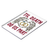 ハロウィーン婚約ティルデス私たちパート ノートブック (左側)