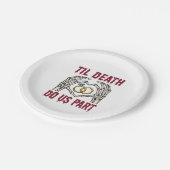 ハロウィーン婚約ティルデス私たちパート ペーパープレート (アングル)