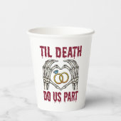 ハロウィーン婚約ティルデス私たちパート 紙コップ (裏面)