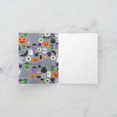 ハロウィーン子供の誕生日パーティー折り畳み招待状 招待状 (内部)