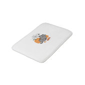 ハロウィーン子猫とクラシックスパイダーズTシャツ バスマット (アングル)