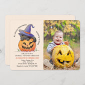 ハロウィーン子猫フォト招待状 招待状 (正面/裏面)