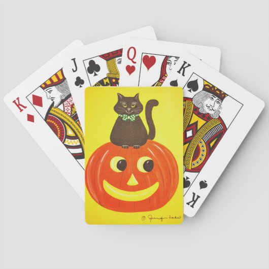 ハロウィーン子猫子猫 トランプ (裏面)