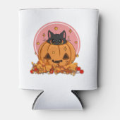 ハロウィーン子猫 缶クーラー (正面)