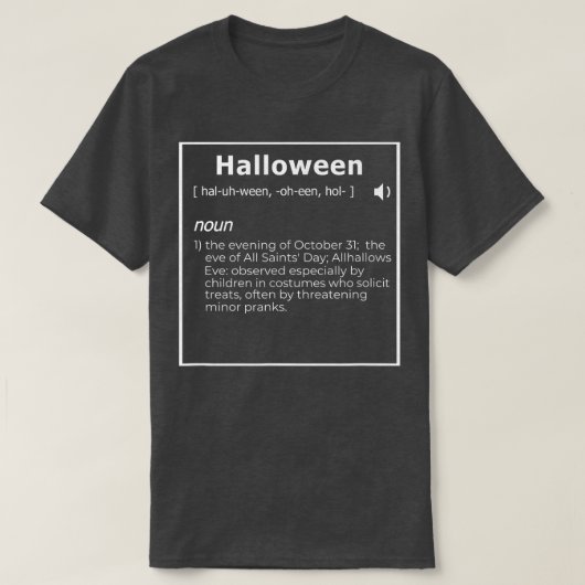 ハロウィーン定義3511 Tシャツ (デザイン正面)