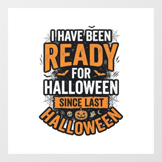 ハロウィーン対応ビンテージの不気味なTシャツデザイン_1 ウィンドウサイン (シート)