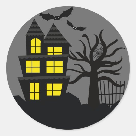 ハロウィーン封筒シールステッカー ラウンドシール (正面)