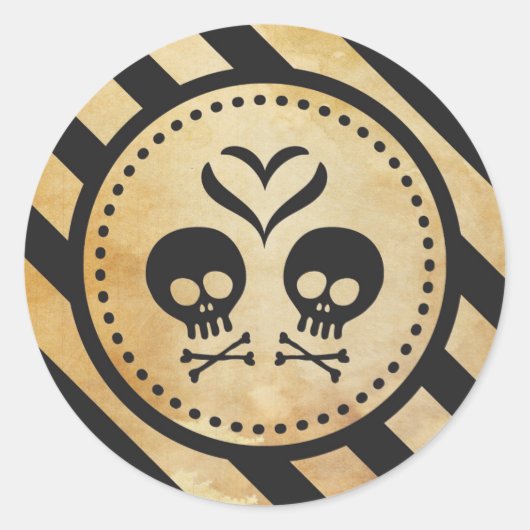 ハロウィーン封筒用シールとFavyスタンプ ラウンドシール (正面)