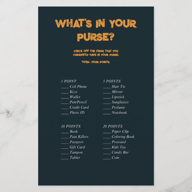 ハロウィーン小さなスプークかぼちゃの赤ちゃんシャワーゲーム (裏面)