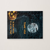 ハロウィーン小さなスプークのカボチャの赤ちゃんシャワー ジグソーパズル (横)