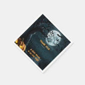 ハロウィーン小さなスプークのカボチャの赤ちゃんシャワー スタンダードカクテルナプキン (角)