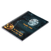 ハロウィーン小さなスプークのカボチャの赤ちゃんシャワー ノートブック (左側)