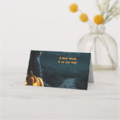 ハロウィーン小さなスプークのカボチャの赤ちゃんシャワー プレイスカード (正面)