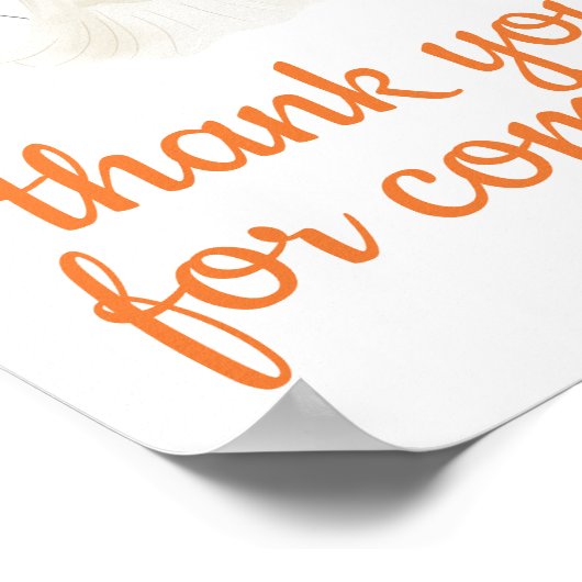 ハロウィーン小さなブーありがとう来ありがとう ポスター (角)