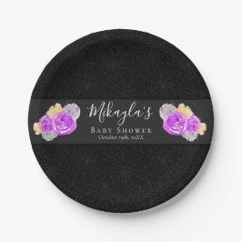 ハロウィーン小さなブーフローラベビースシャワー ペーパープレート