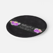 ハロウィーン小さなブーフローラベビースシャワー ペーパープレート (アングル)