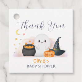 ハロウィーン小さなブーブベイビーシャワーありがとう フェイバータグ