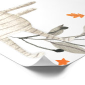 ハロウィーン小さなブーブベイビーシャワー歓迎サイン ポスター (角)