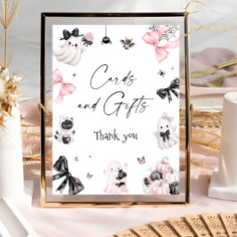 ハロウィーン小さなブーブベビーシャワーカードとギフト ポスター