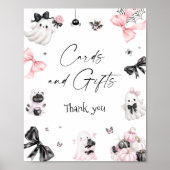 ハロウィーン小さなブーブベビーシャワーカードとギフト ポスター (正面)