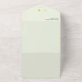 ハロウィーン小さなブーブベビーシャワー オールインワン招待状 (外側)