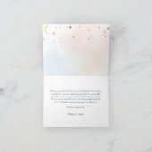 ハロウィーン小さなブーブベビーシャワー サンキューカード (内部)