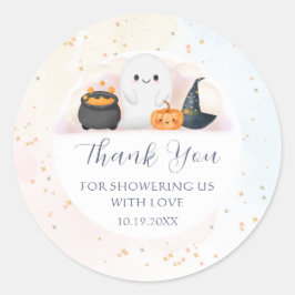 ハロウィーン小さなブーブベビーシャワー ラウンドシール