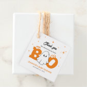 ハロウィーン小さなブー中立ベイビーシャワーありがとう フェイバータグ (インサイチュ)