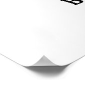 ハロウィーン小さなブー女の子の赤ちゃんシャワー歓迎サイン ポスター (角)