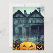 ハロウィーン小さなブー幽霊かわいい赤ちゃんシャワー 招待状 (裏面)