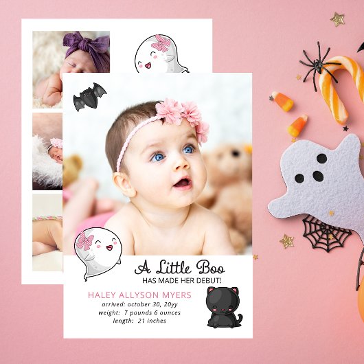 ハロウィーン小さなブー幽霊 – ベビーガール誕生