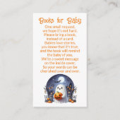 ハロウィーン小さなブー本のベビー エンクロージャーカード (正面)