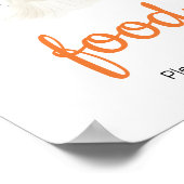 ハロウィーン小さなブー赤ちゃんシャワー食品 ポスター (角)