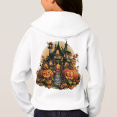 ハロウィーン小さな女の子を着たかわいいコスチューム (裏面)