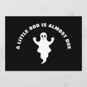 ハロウィーン少しブーはほとんど赤ちゃんシャワーが必要 アドバイスカード (裏面)