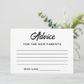 ハロウィーン少しブーはほとんど赤ちゃんシャワーが必要 アドバイスカード (スタンド正面)