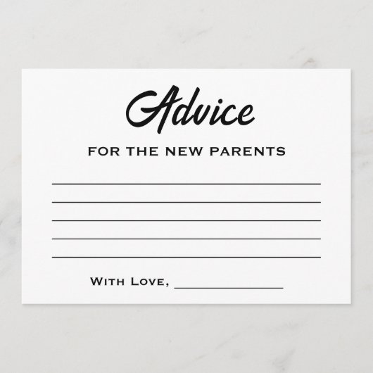 ハロウィーン少しブーはほとんど赤ちゃんシャワーが必要 アドバイスカード (正面)