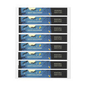 ハロウィーン差出人住所ラベル ラップアラウンドラベル (シート)